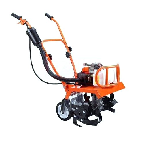 63cc Displacement 2 Stroke Handpush or Trolley Mini power tiller suitable for tilling and weeding - MK KRISHI YANTRA