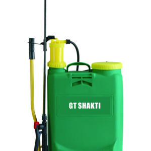 GT Shakti-16 Liter Backpack Hand Operated Sprayer. It comes in two model. Hand operated spray pump comes inn 16 liter ppp plastic tank at best price.